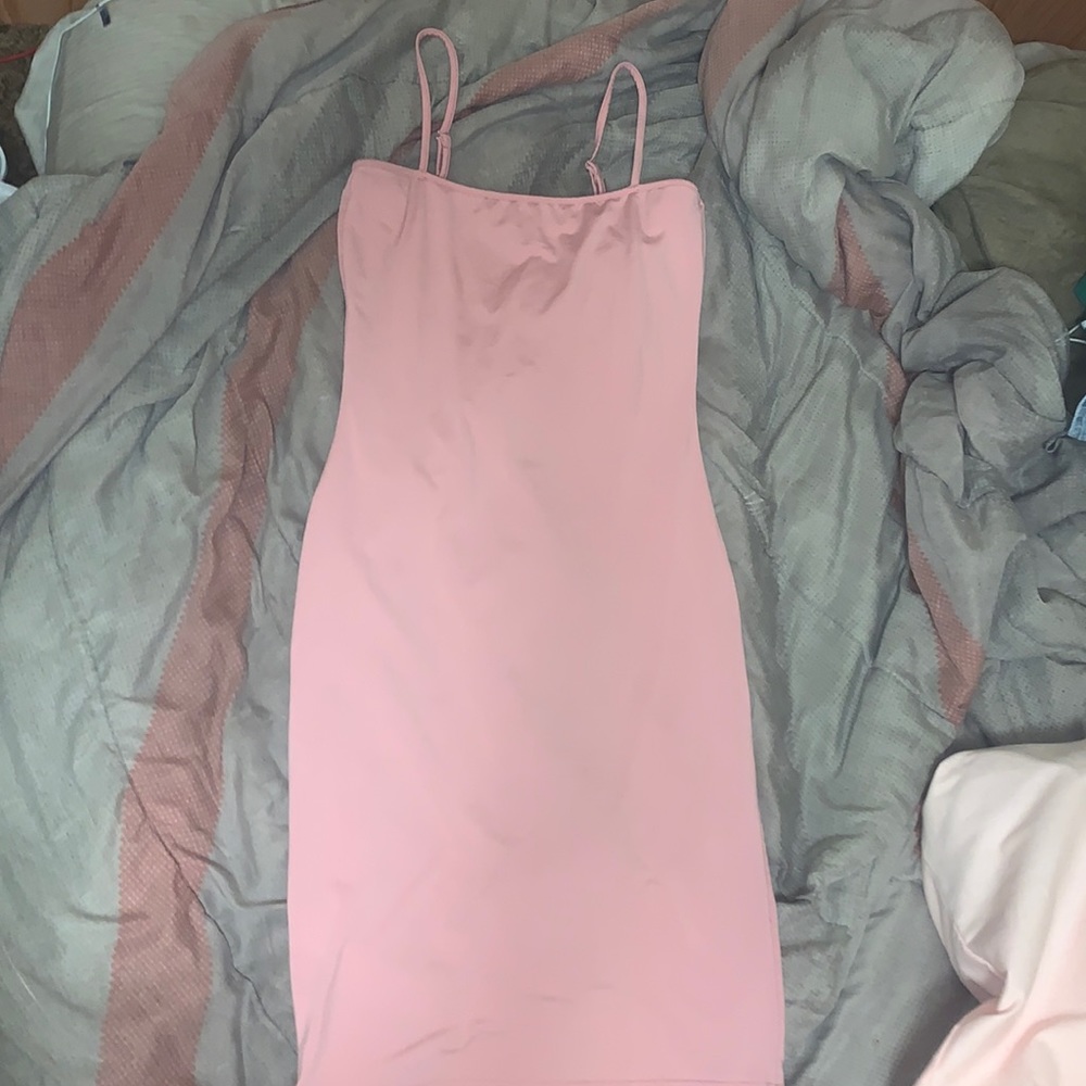 Pink sleeveless dress
